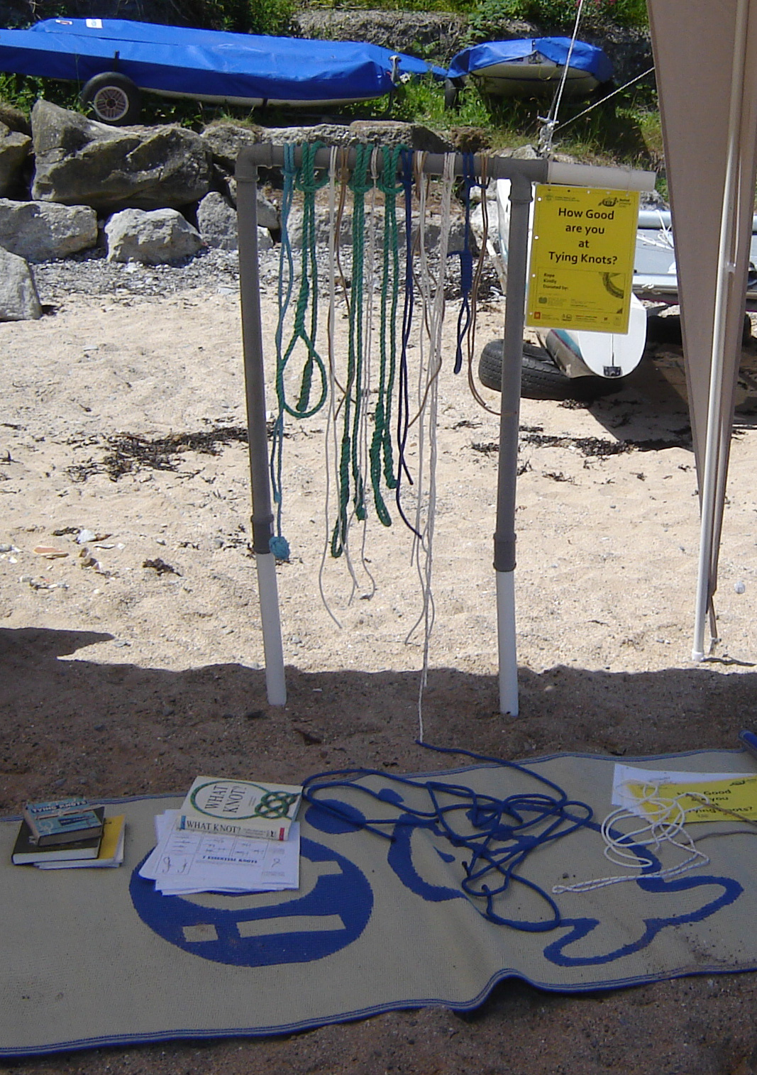 Trying your hand at tying knots